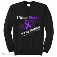 I Wear Violet For My Daughter Sweatshirt thumb 0
