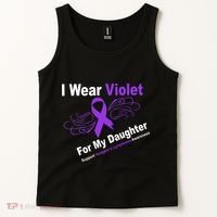 I Wear Violet For My Daughter Tank Top thumb 2