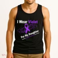 I Wear Violet For My Daughter Tank Top thumb 3