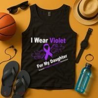 I Wear Violet For My Daughter Tank Top thumb 4