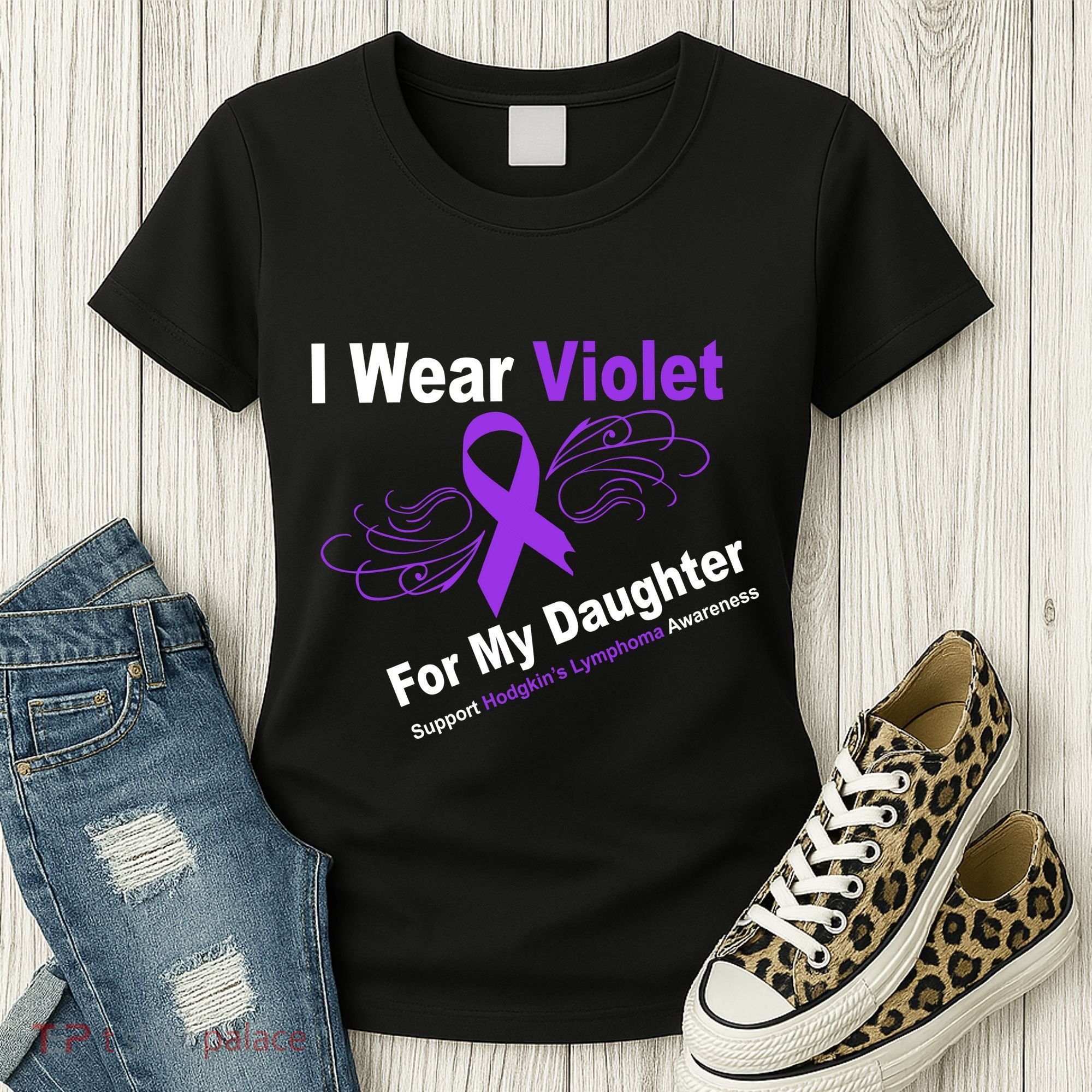 I Wear Violet For My Daughter Women's T-Shirt