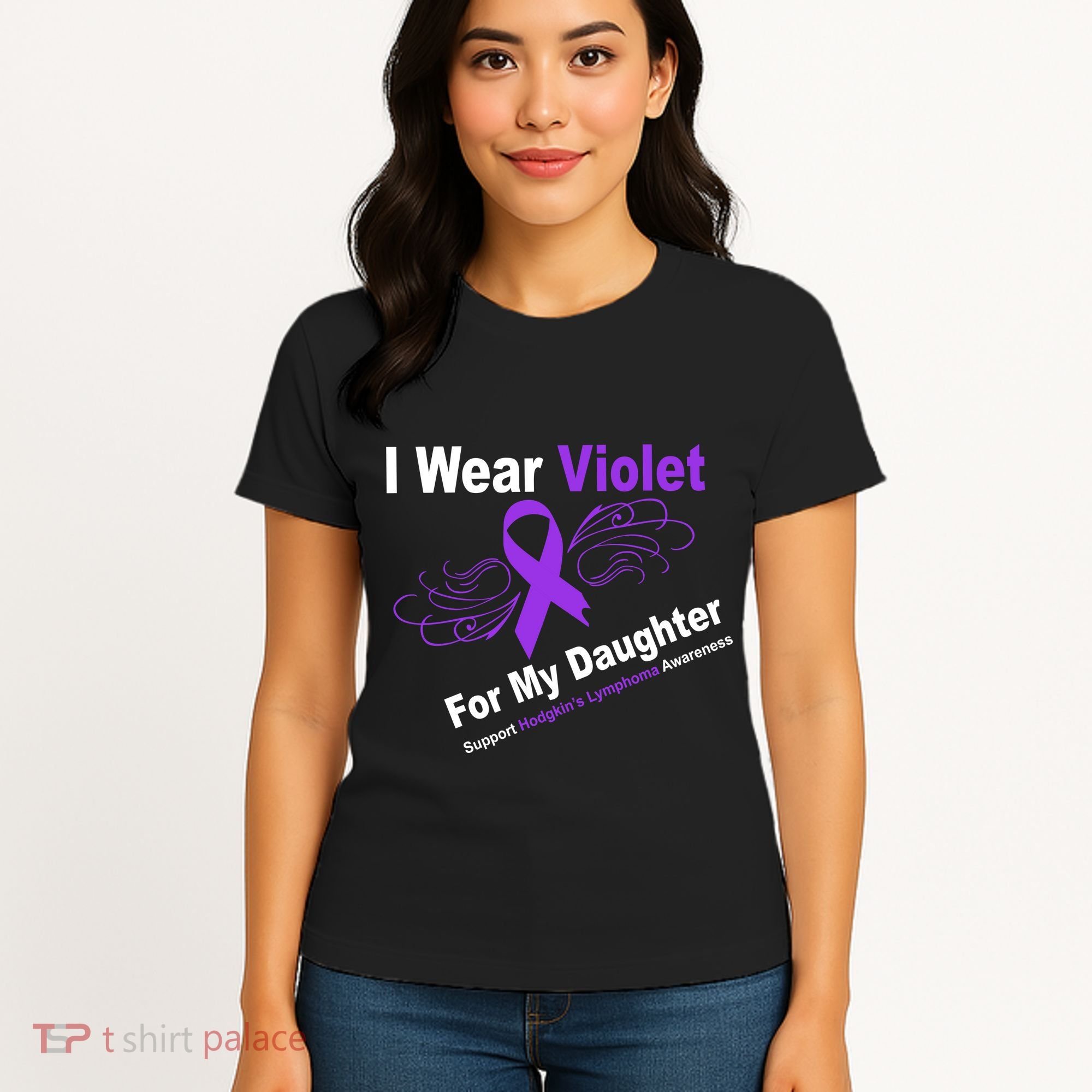 I Wear Violet For My Daughter Women's T-Shirt