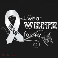 I Wear White For My Mom Lung Cancer Awareness Toddler Hoodie thumb 2
