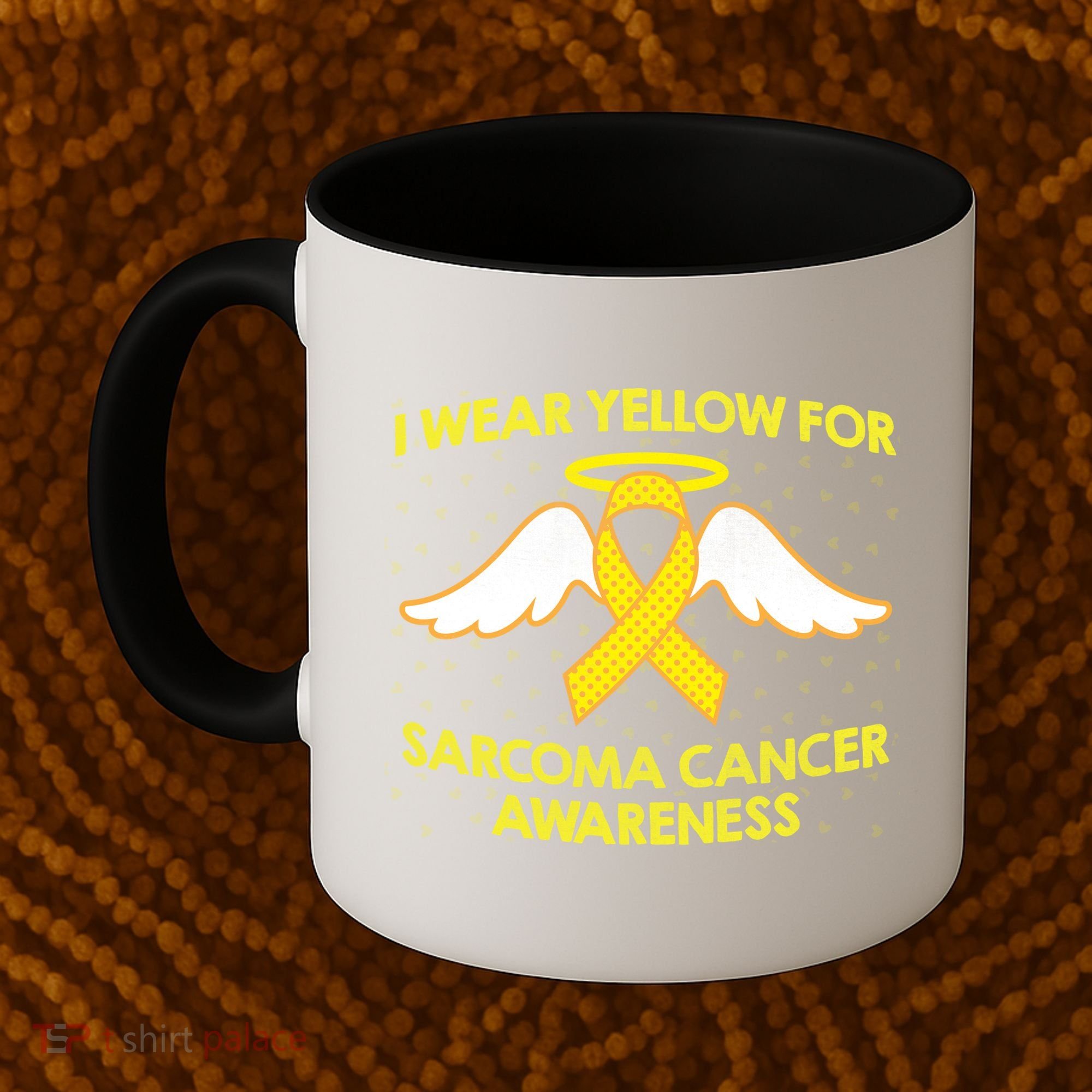 I Wear Yellow For Sarcoma Awareness  Coffee Mug