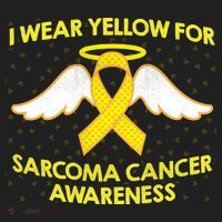 I Wear Yellow For Sarcoma Awareness  Tumbler thumb 3