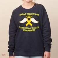 I Wear Yellow For Sarcoma Awareness  Women's Sweatshirt thumb 0