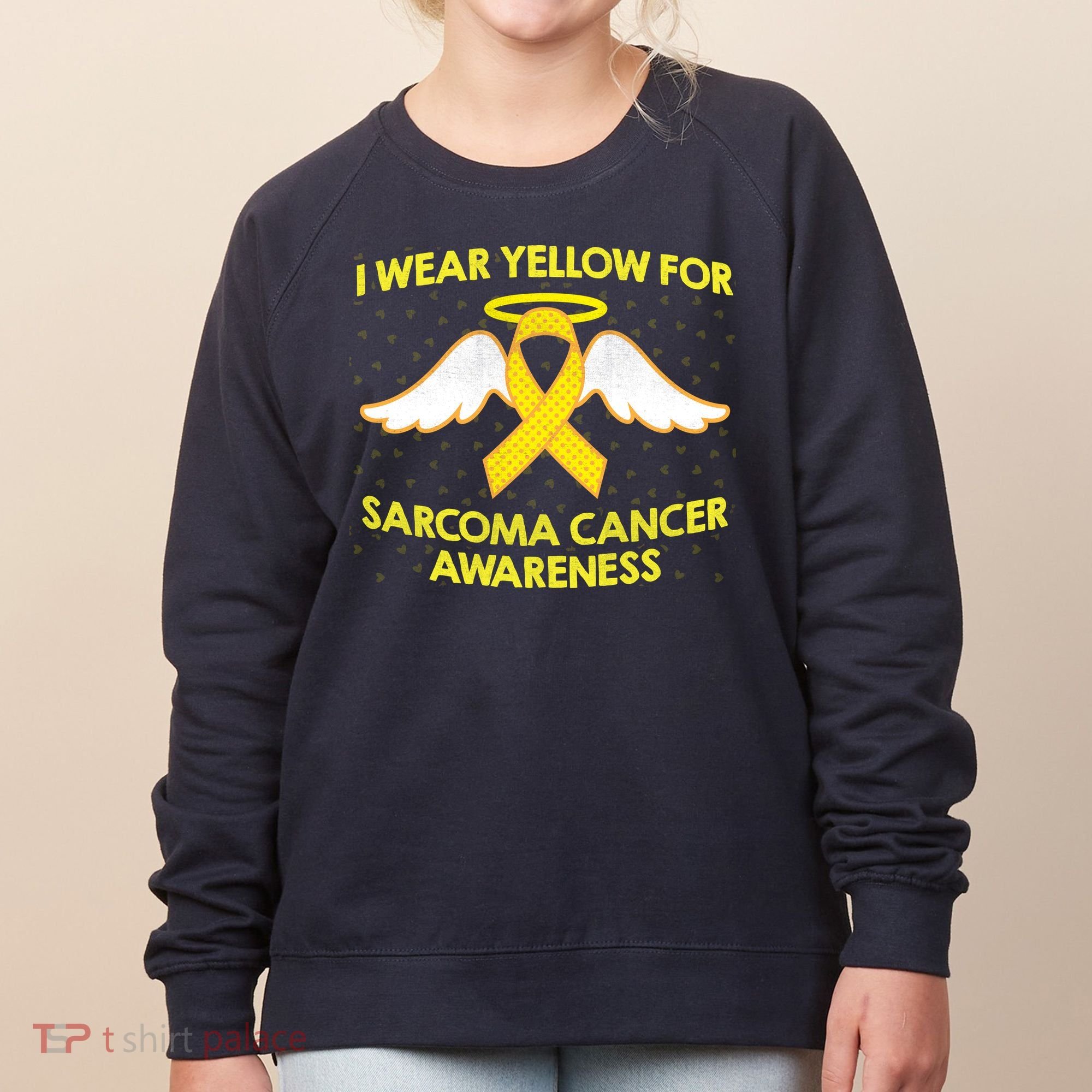 I Wear Yellow For Sarcoma Awareness  Women's Sweatshirt