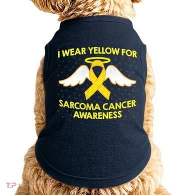 I Wear Yellow For Sarcoma Awareness  Doggie Tank