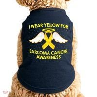 I Wear Yellow For Sarcoma Awareness  Doggie Tank thumb 0