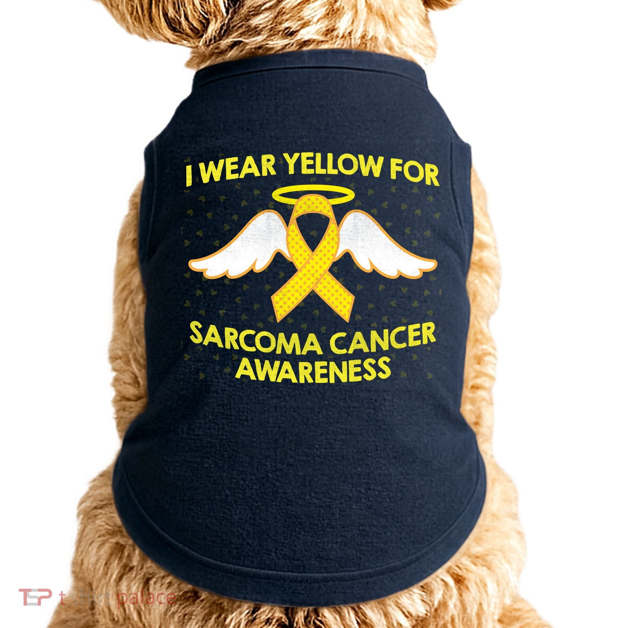 I Wear Yellow For Sarcoma Awareness  Doggie Tank