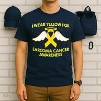 I Wear Yellow For Sarcoma Awareness  T-Shirt thumb 6