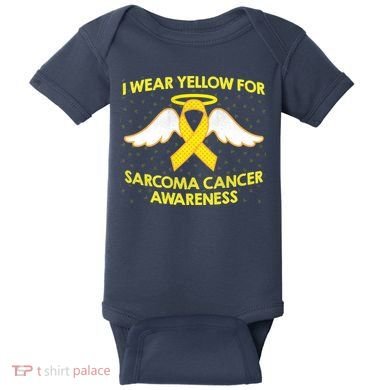 I Wear Yellow For Sarcoma Awareness  Baby Bodysuit