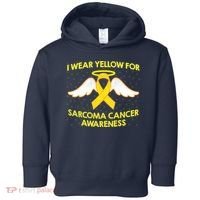 I Wear Yellow For Sarcoma Awareness  Toddler Hoodie thumb 0