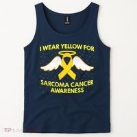 I Wear Yellow For Sarcoma Awareness  Tank Top thumb 2
