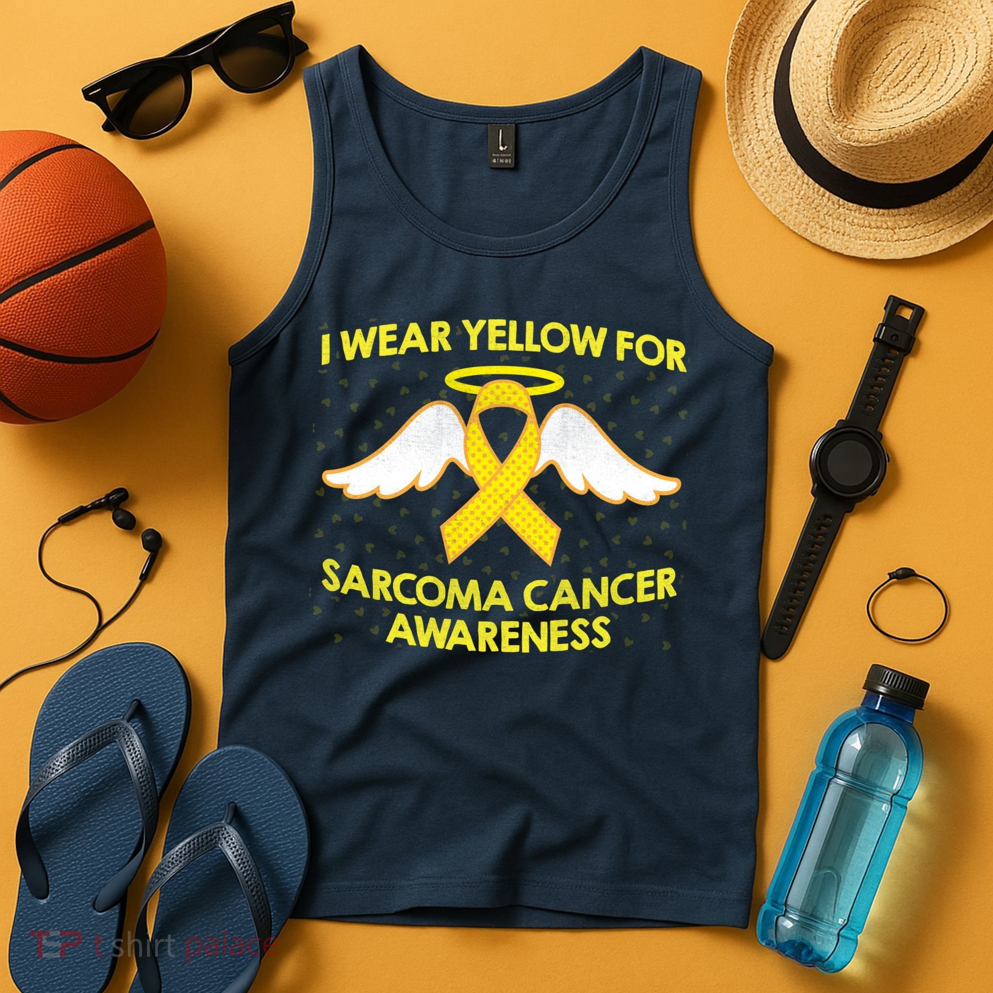 I Wear Yellow For Sarcoma Awareness  Tank Top