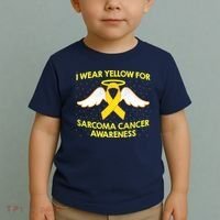 I Wear Yellow For Sarcoma Awareness  Toddler T-Shirt thumb 2