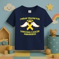 I Wear Yellow For Sarcoma Awareness  Toddler T-Shirt thumb 3