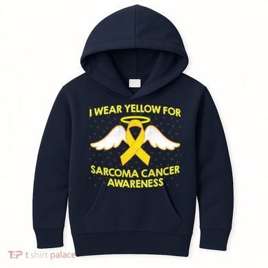 I Wear Yellow For Sarcoma Awareness  Kids Hoodie