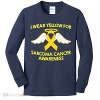 I Wear Yellow For Sarcoma Awareness  Kids Long Sleeve Shirt thumb 0