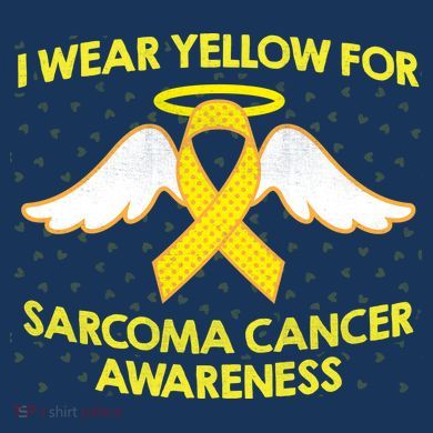 I Wear Yellow For Sarcoma Awareness  Kids Long Sleeve Shirt