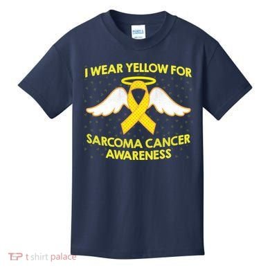 I Wear Yellow For Sarcoma Awareness  Kids T-Shirt