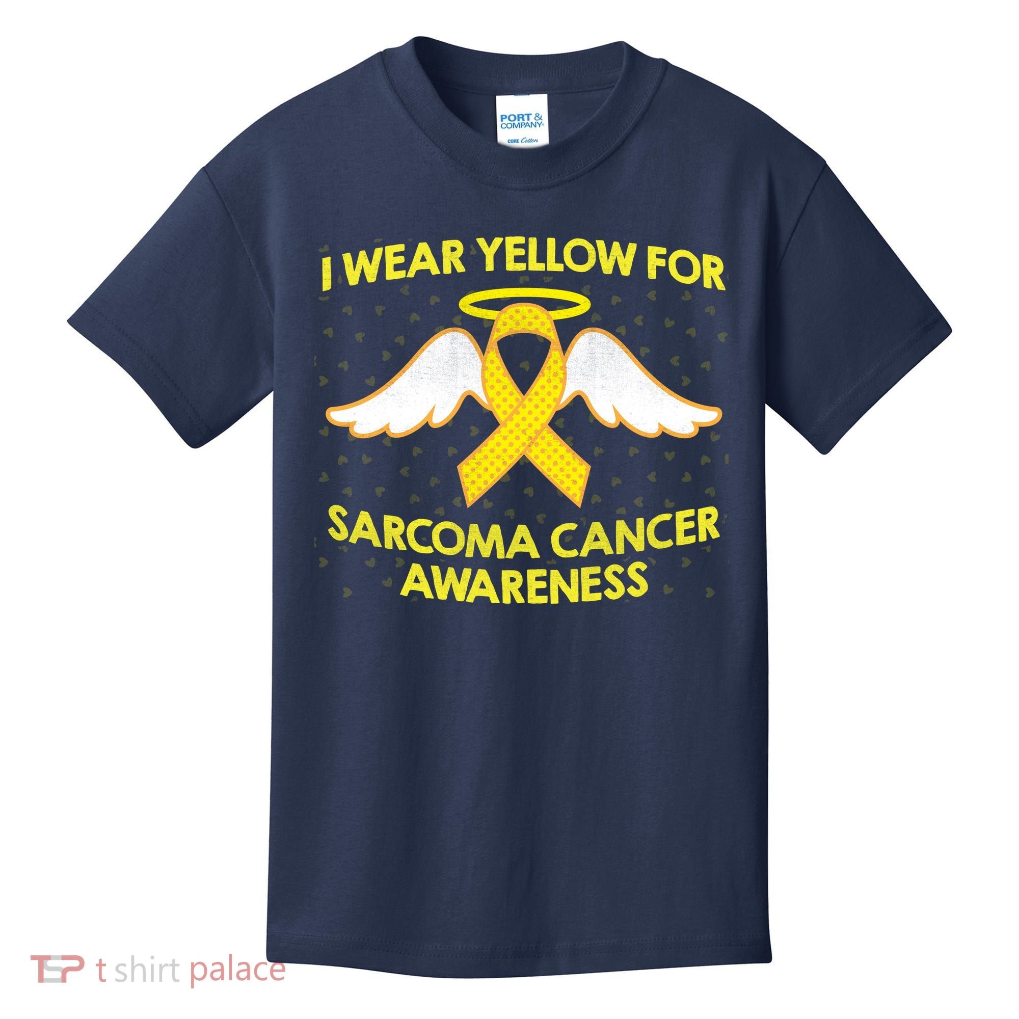 I Wear Yellow For Sarcoma Awareness  Kids T-Shirt