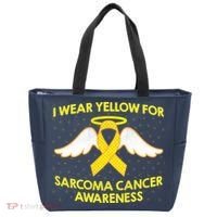 I Wear Yellow For Sarcoma Awareness  Tote Bag thumb 0