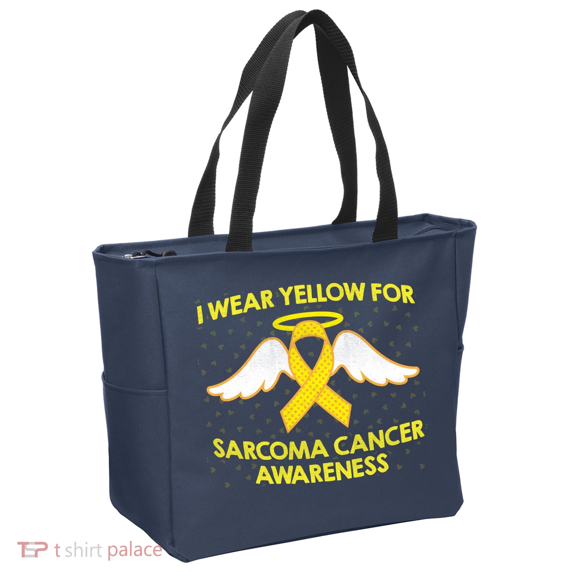 I Wear Yellow For Sarcoma Awareness  Tote Bag