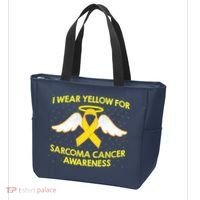 I Wear Yellow For Sarcoma Awareness  Tote Bag thumb 3