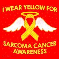 I Wear Yellow For Sarcoma Awareness  Santa Hat thumb 1