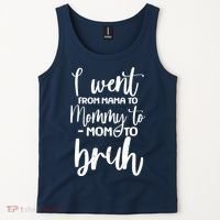 I Went From Mama To Bruh Funny Mother's Day Tank Top thumb 2