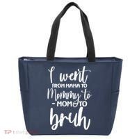I Went From Mama To Bruh Funny Mother's Day Tote Bag thumb 0