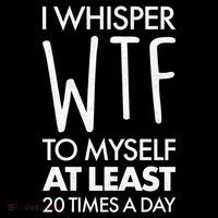 I Whisper WTF 20 Times A Day Women's Hoodie thumb 2