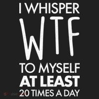 I Whisper WTF 20 Times A Day Golf Towel thumb 3