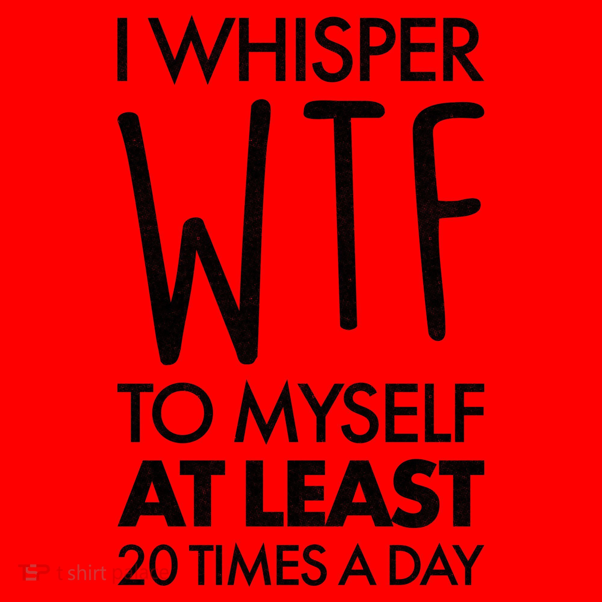 I Whisper WTF 20 Times A Day Santa Hat