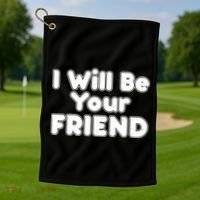 I Will Be Your Friend Golf Towel thumb 1