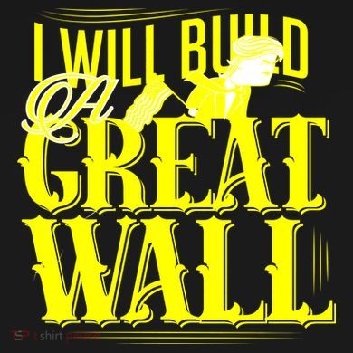 I Will Build A Great Wall - Donald Trump Baby Long Sleeve Bodysuit