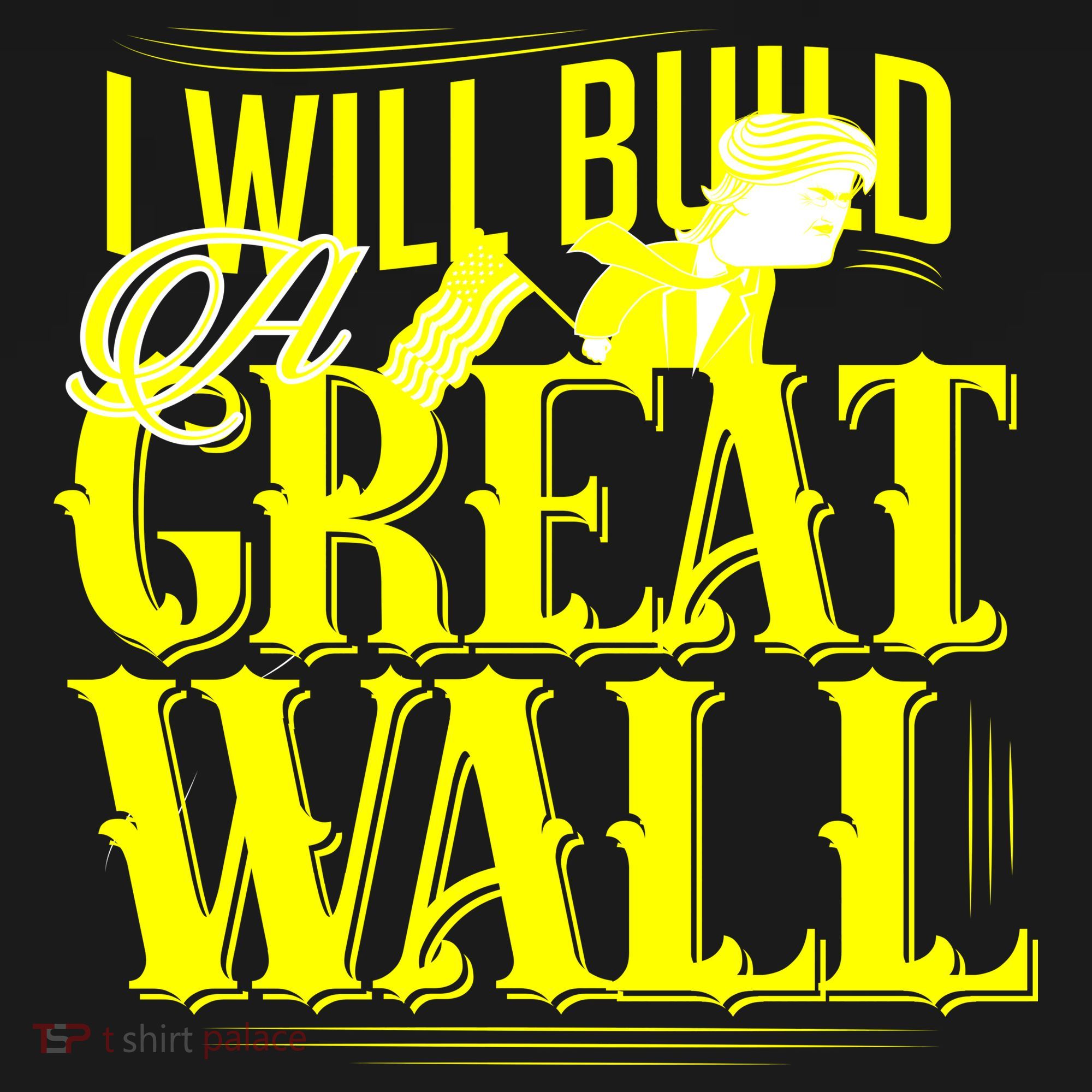 I Will Build A Great Wall - Donald Trump Baby Long Sleeve Bodysuit