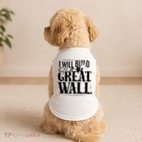 I Will Build A Great Wall - Donald Trump Doggie Tank thumb 2