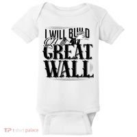 I Will Build A Great Wall - Donald Trump Baby Bodysuit thumb 0