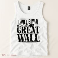 I Will Build A Great Wall - Donald Trump Tank Top thumb 2