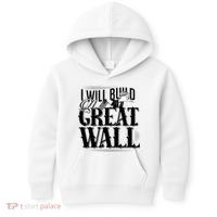 I Will Build A Great Wall - Donald Trump Kids Hoodie thumb 0
