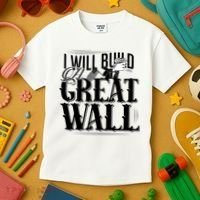 I Will Build A Great Wall - Donald Trump Kids T-Shirt thumb 3