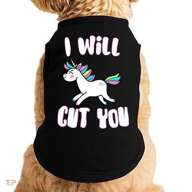 I Will Cut You Stabby Unicorn Doggie Tank