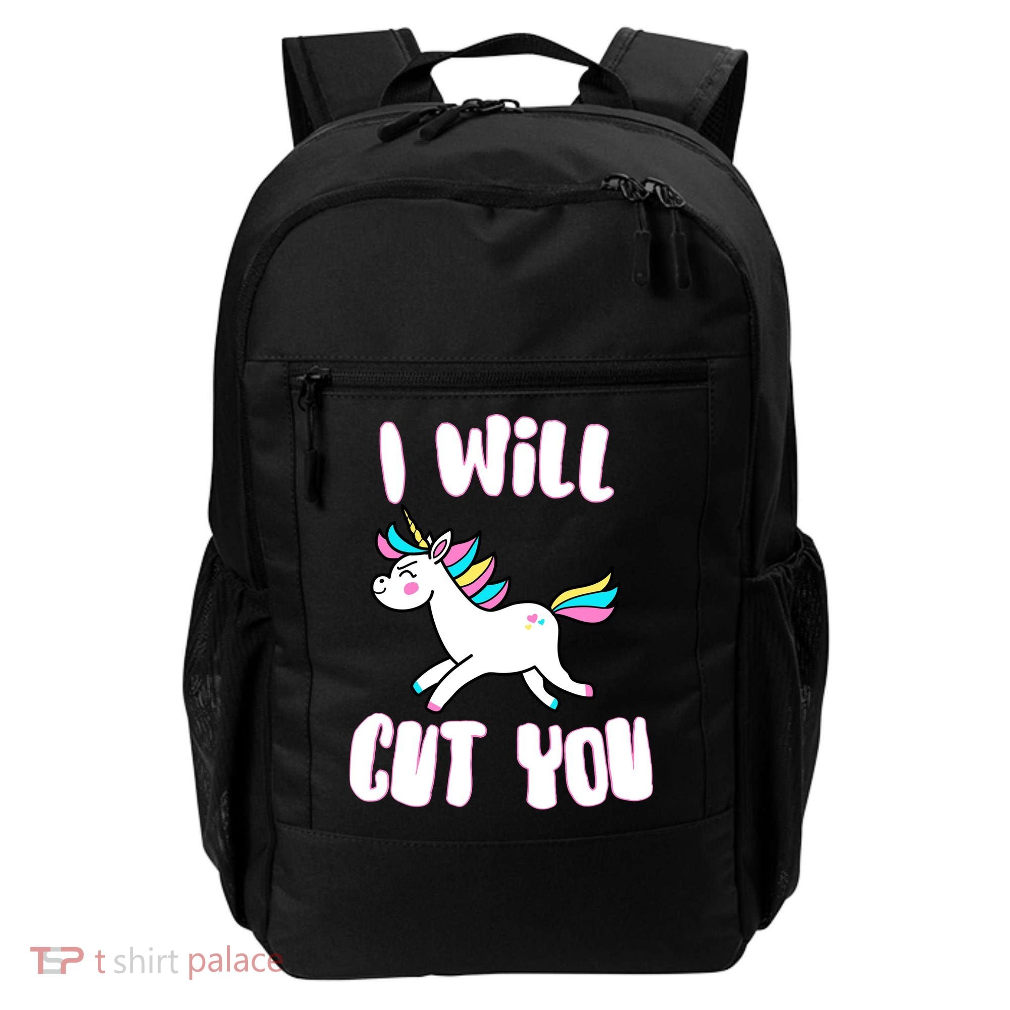 I Will Cut You Stabby Unicorn Backpack