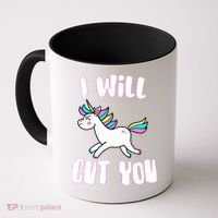 I Will Cut You Stabby Unicorn Coffee Mug thumb 0