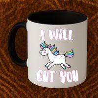 I Will Cut You Stabby Unicorn Coffee Mug thumb 2