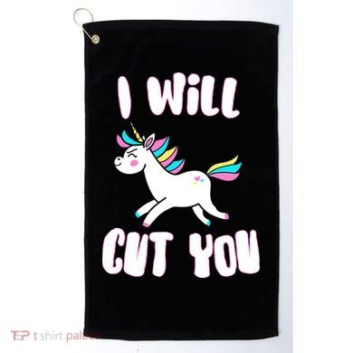 I Will Cut You Stabby Unicorn Golf Towel