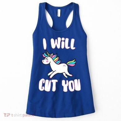 I Will Cut You Stabby Unicorn Women's Tank Top