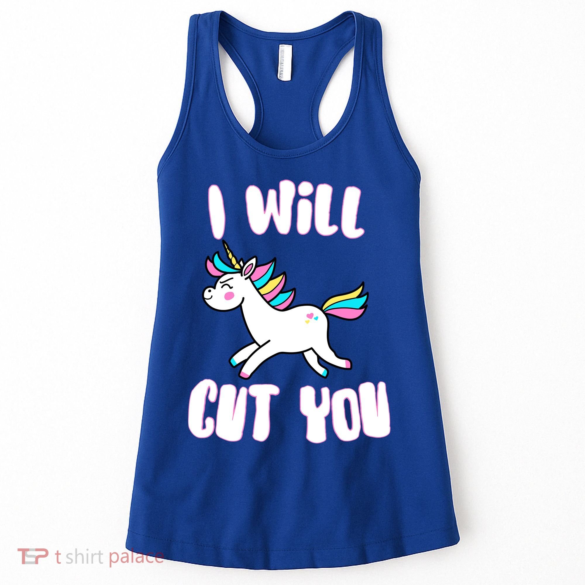 I Will Cut You Stabby Unicorn Women's Tank Top